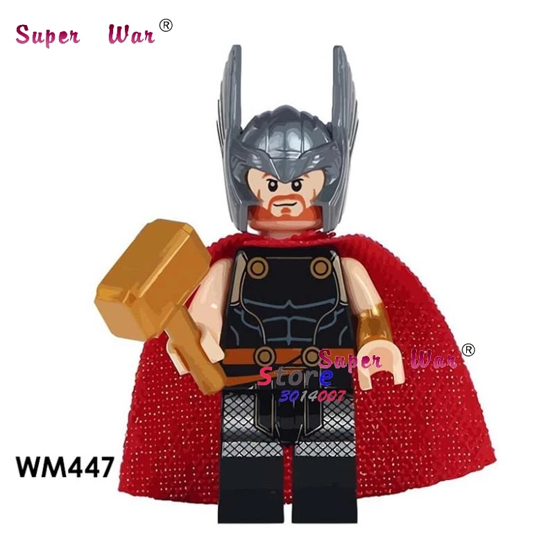 

1PCS model building blocks action figures starwars superheroes Thor house classic learning Mini Dolls diy toys for children gift