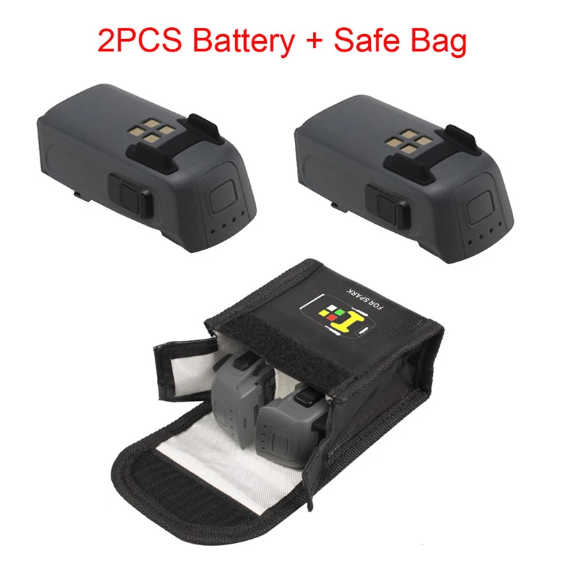 2PCS For DJI Spark font b Drone b font Intelligent Flight Battery Spark Battery Safe Bag