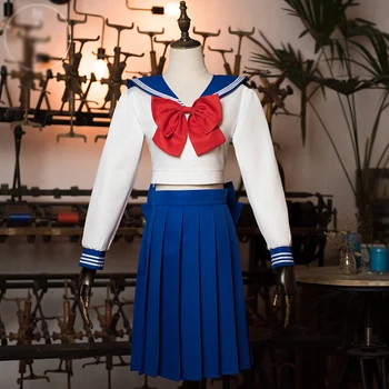 

4 Styles Sailor Moon Cosplay Navy Sailor School Uniform Performance Costumes Kawaii Halloween Cosplay Costume Girl Woman Dress