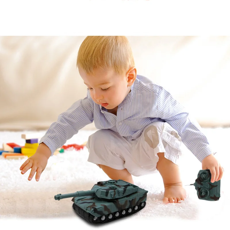 Four-Way Remote Control Tank Simulation Military Model Wireless Electric Car Light Music Children's Toy Gft | Игрушки и хобби