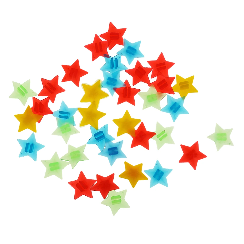 Perfeclan 36Pcs Clip On Spokey Dokeys - Colourful Bike Wheel Spoke Beads For Kids Bike Mirrors