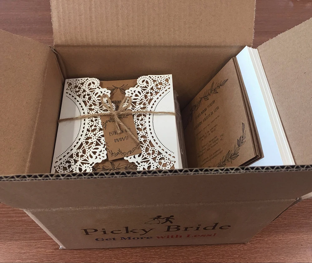 Vintage Wedding Invitations With Customized Wording Invitations