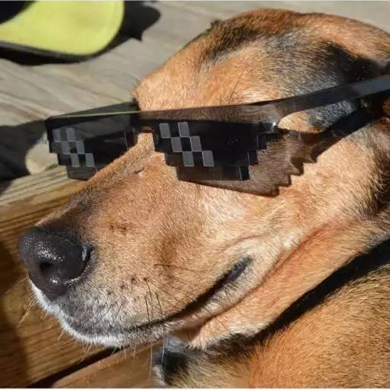 2019 брендовые солнцезащитные очки Thug life Deal With It для женщин и мужчин вечеринки 8 бит