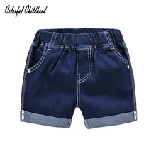 Рваные джинсовые шорты для мальчиков, Летние Стильные джинсовые трусы для мальчиков новые джинсовые шорты для детей, шорты для девочек от 3 до 10 лет