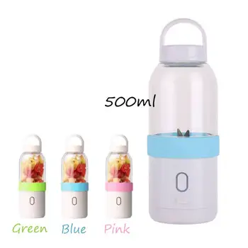 

500ML Portable Electric Juicer Cup USB Rechargeable Vegetables Fruit Juice Maker Bottle Juice Extractor Blender Mixer