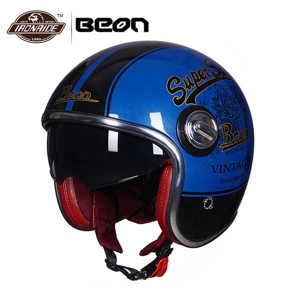 

BEON New Motorcycle Helmet Motocross Casco Moto Motorbike Casco Motorcycle Capacete Vintage Moto Helmet Retro Scooter Helmet