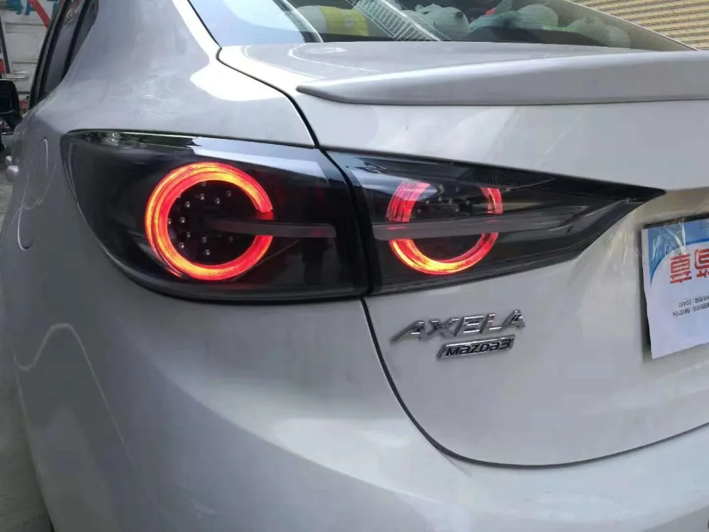 KOWELL стайлинга автомобилей для Mazda 3 задние фонари Mazda3 Axela светодиодный задний фонарь динамический сигнал поворота Задний фонарь DRL+ тормоз+ Парк+ знак