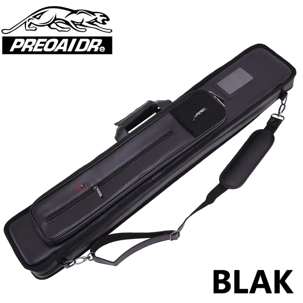 sussie daddy 4 Hole Billiard Cue Cases 2 Butts//2 shafts Pool Cue Carring Cases Portable Essential Pool Stick Storage Bag