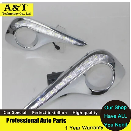 

car styling 2012-2013 For Toyota Highlander led Daytime Running Light Fog light ! High Quality Highlander LED DRL