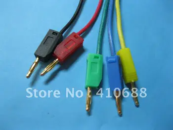 

5 set 2mm Gold Plated banana plug Test Cable 5 color Length 50cm