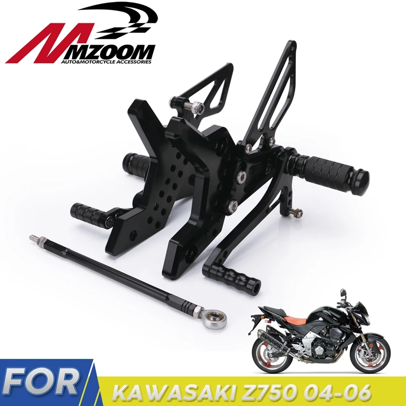 Мотоцикл Rearsets задний Набор CNC Алюминиевые Регулируемые подножки педаль Подножка
