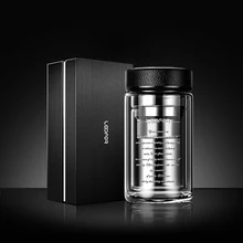 Чайная чашка стеклянная термо-вакуумная колба офисная Термокружка для питья Изолированная Glbumm чайная чашка бутылка для воды термосы стекло-термос