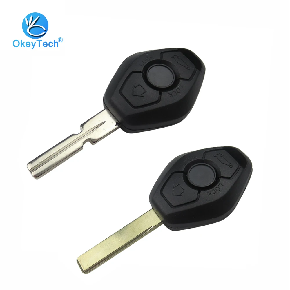 Чехол накладка для ключей OkeyTech Bmw без порезов HU92 HU58 Blade 3 кнопки X3 X5 Z3 Z4 серия