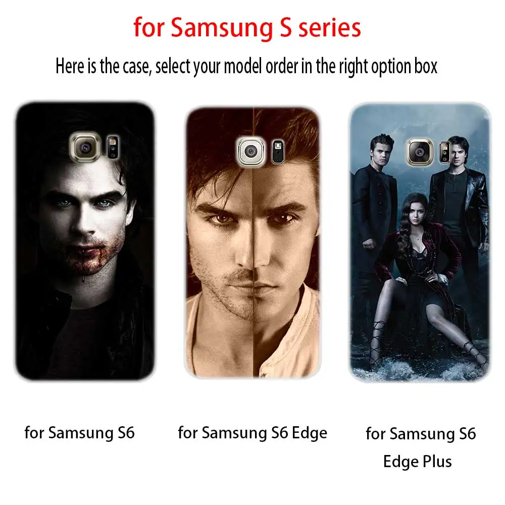 Дневники вампира Деймон иен Сомерхолдер силиконовый чехол для Samsung Galaxy S7edge S8 S9 S10