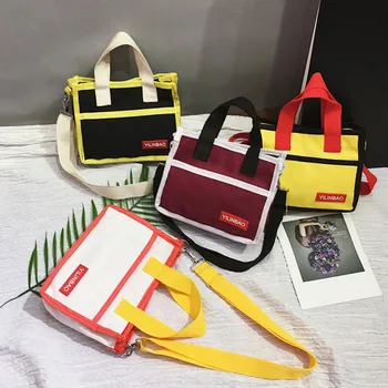 

New Student Large Capacity Solid Color Canvas Casual Shoulder Bag Handbag Designer Bags 2019 Borsa a tracolla da donna#30
