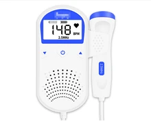 Pelvfine Fetal Doppler Ultrasound Heartbeat Detector Portable Pregnant Baby Heart Rate Monitor LCD Pocket Vascular Doppler