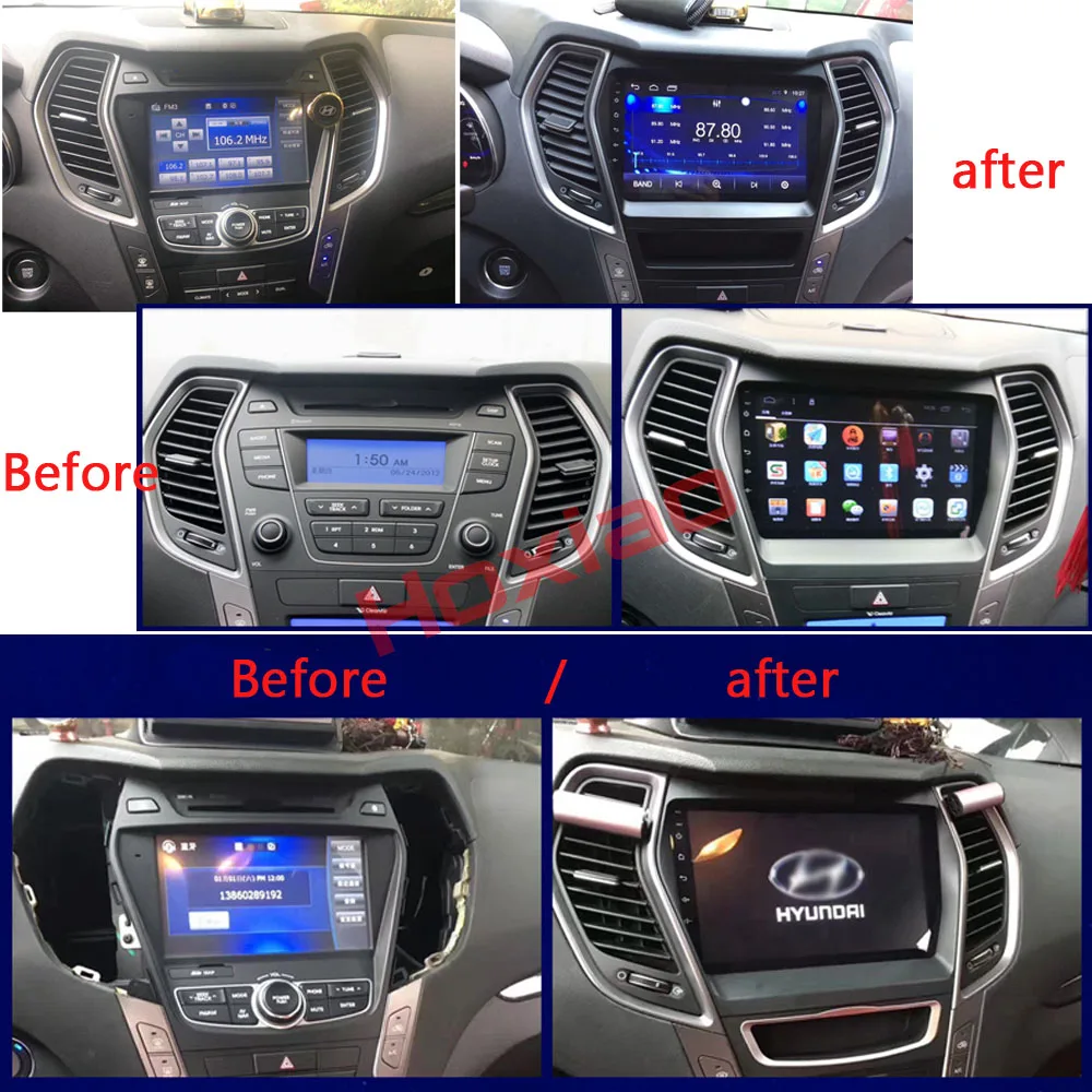 Android 2+ 32 для hyundai IX45 hyundai Santa Fe 2013 четырехъядерный " Bluetooth 2 Din автомобильный DVD Радио gps навигация