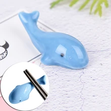 1 шт новая подставка для кистей для ногтей, керамическая подставка, держатель, случайный узор, милые животные, дельфин, форма, инструмент для маникюра
