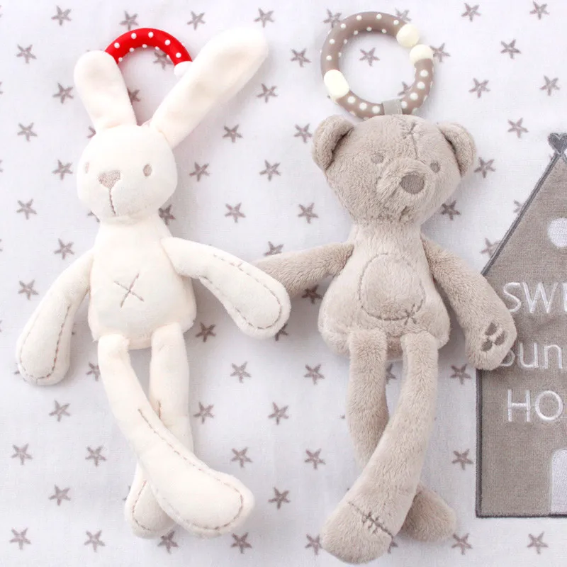 Baby Crib Stroller Toy Rabbit Bunny Bear Soft Plush infant Doll Mobile Bed Pram kid Animal Hanging Ring Ring Color Random Baby Crib Stroller Toy Rabbit Bunny Bear Soft Plush infant Doll Mobile Bed Pram kid Animal Hanging Ring Ring Color Random