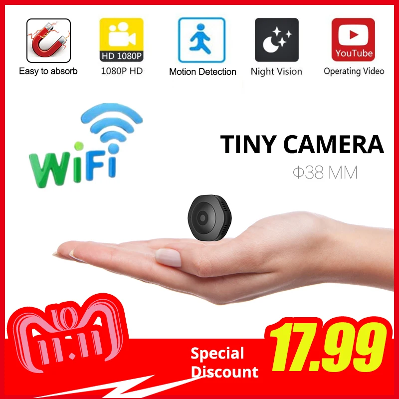 

H6 DV/Wifi Micro Camera Night Version Mini Action Camera with motion Sensor Camcorder Voice Video Recorder Small Camer
