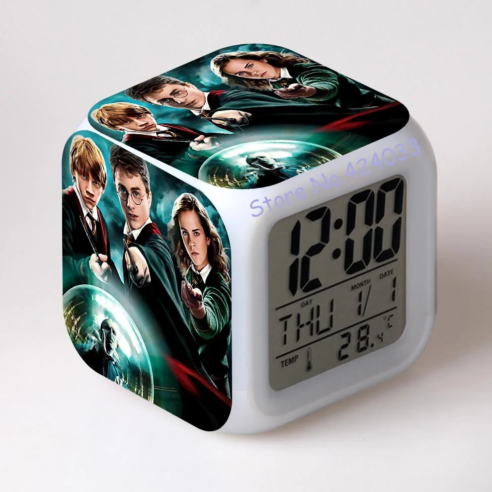 

Harry Potter Digital Alarm Clock Color Changing LED Clock Kids Cartoon Clock