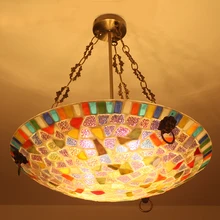 Лаконичный Современный Ручной Работы Красочный стеклянный подвесной светильник для гостиной и столовой с 5 шт e27 лампа