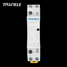 Din Rail AC контактор для дома Американская классификация проводов 2р 16A 25A 220 V/230 V 50/60HZ 2NO 2NC 1NO1NC для домашние тапочки для гостиниц