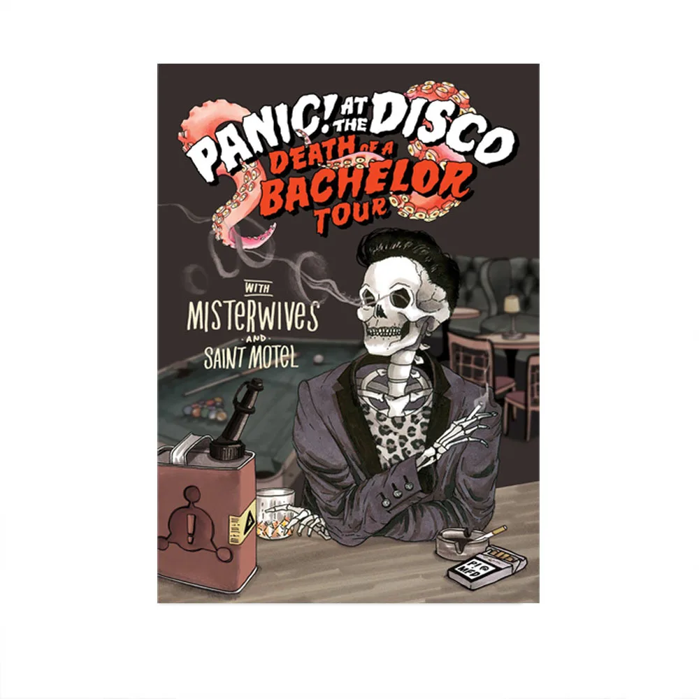 Panic! At The Disco абстрактный плакат с черепом европейская подвесная живопись домашнее