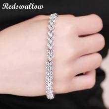 Bracelets for women Rome bracelet with small crystal stone bangle white gold color AA Cubic Zirconia