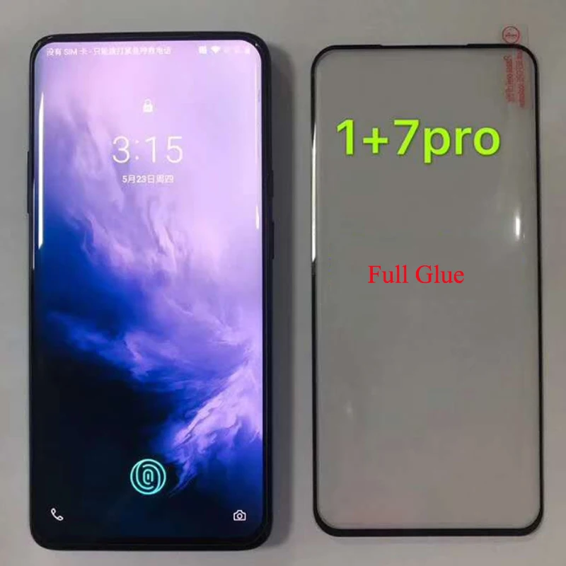 

10pcs/lot 3D Screen Protector full glue for oneplus 7pro full adhesive tempered glass Screen Flim with retail package