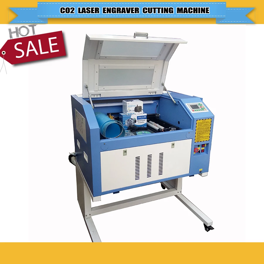 

Low price CNC Laser Engraving Machine /CO2 laser engraver cutter machine 4060/6040 with water cooling and protect system