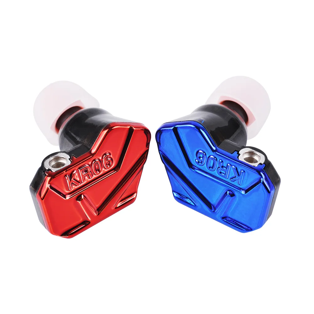 

AK Newest ACZ KR06-6 2BA+1DD HiFi Hybrid in Ear Headset Earphone SWEET vocal sound Earplug Earbud Headplug Silver plate Cable