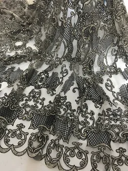 

Newest glued glitter French tulle Material Net Lace French Net Lace fabric Jolin-62204 for bridal dress