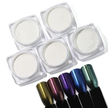 Жемчужная оболочка Хамелеон для ногтей зеркальная пудра для ногтей блестящая оболочка для дизайна ногтей хромированная пигментная пыль маникюрное украшение для ногтей гель