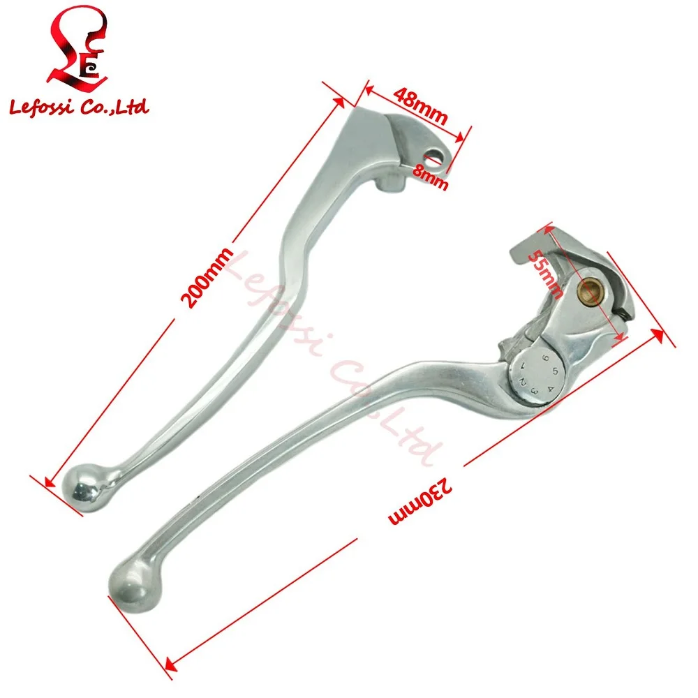Polished Motorcycle Master Cylinder Right Brake Lever Left Clutch Hand