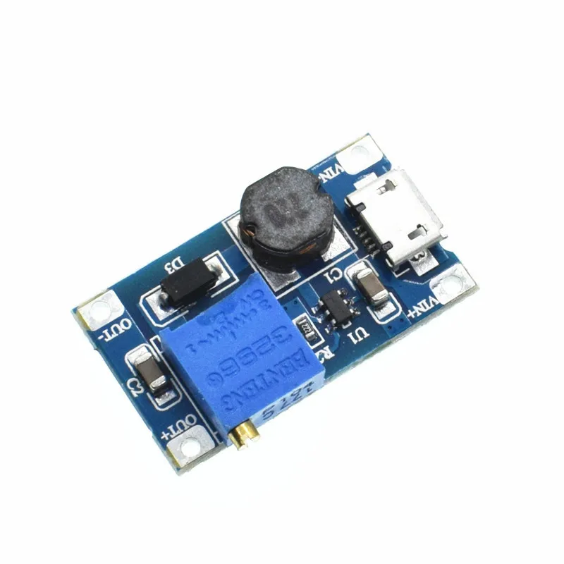 Регулируемый Модуль Boost 2A Повышающий с MICRO USB 2 в 24 В до 5 9 12 28 в|up 5v|5v 2a modulemodule 5v |