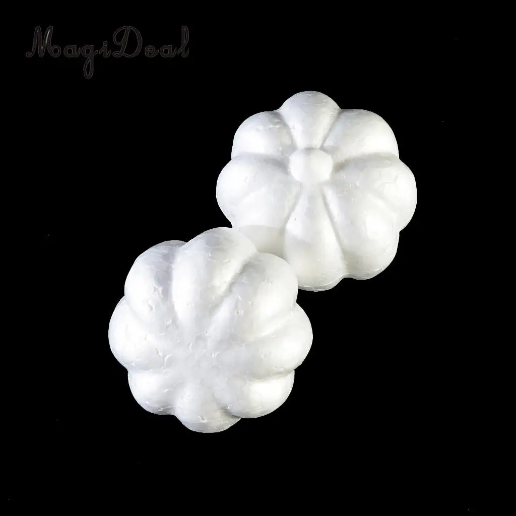 10pcs solid white halloween pumpkin polystyrene styrofoam foam crafts for kids diy modeling crafts halloween decor