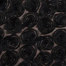 Черные цветы для свадебного платья материал шитье пол покрытие стола Африканский химический кружево круглые цветы лучшие tecido свадьба