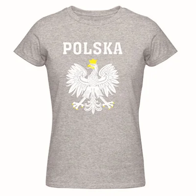 Polka POLAND идеально подходит для женской футболки хлопок camisetas mujer kawaii футболка Женская с коротким рукавом укороченный Тройник