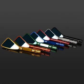 

CNC Aluminum Motorcycle Rearview Mirrors Blue Glass Rear View Side Mirror Universal For HONDA KAWASAKI YAMAHA KTM DUCATI APRILIA