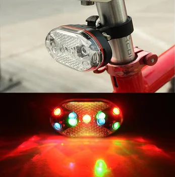 

Mountain bike dead flying bicycle tail lamps safety warning lamp explosion flash 9LED colorful tail Lamps
