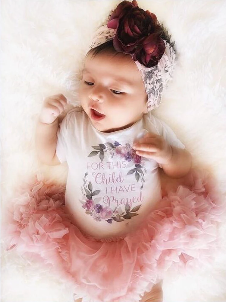 Детская летняя одежда верхний комбинезон с цветочным принтом для новорожденных девочек шифоновая юбка-пачка вечерние платья комплект одежды из 2 предметов