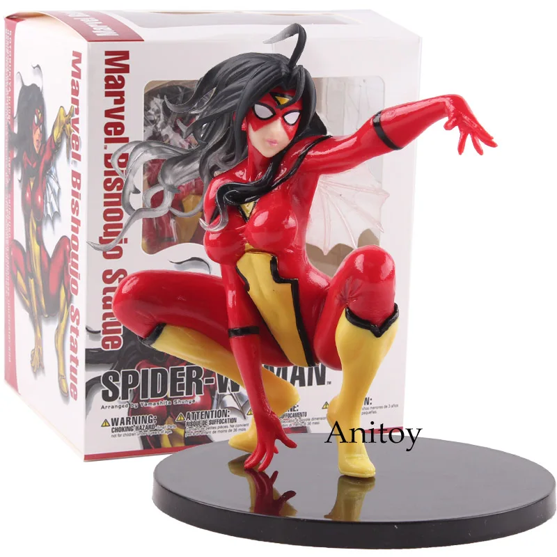 Action Figure Marvel Bishoujo Statue Spider-Woman Spiderwoman PVC Kotobukiya Models Collectible Model Toys