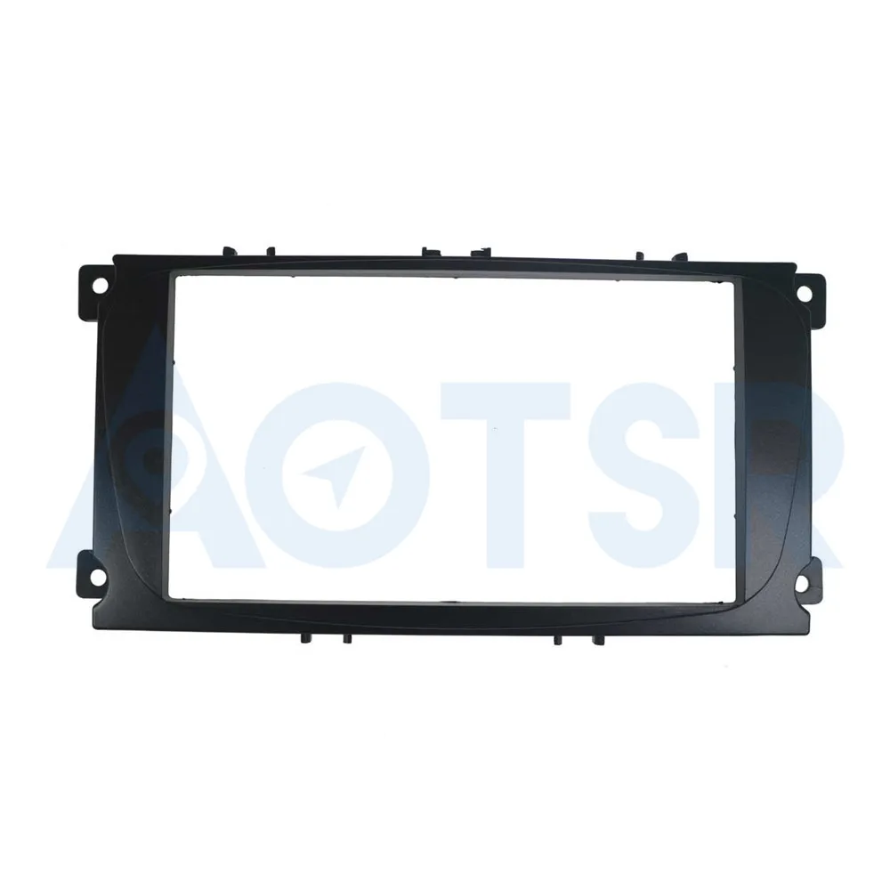 2 Din Автомобильная Радио панель для Ford Focus II Mondeo Kuga S-Max C-Max Galaxy II стерео тире комплект подходит Установка отделка Переходная рамка