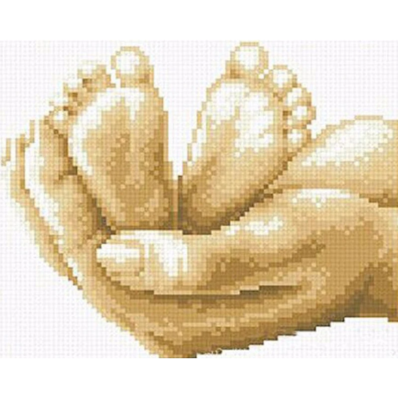 

Sweet Life 5d DIY Diamond Painting Hand and Baby Feets Square Full Mosaic Gift Cross Stitch Embroidery Diamond mosaic
