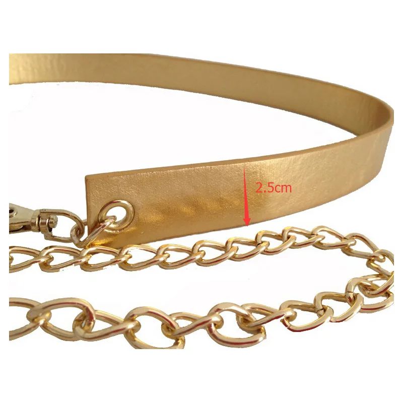 Hot Full Metal Mirror Belts for women Luxury Gold plate lady waist belt