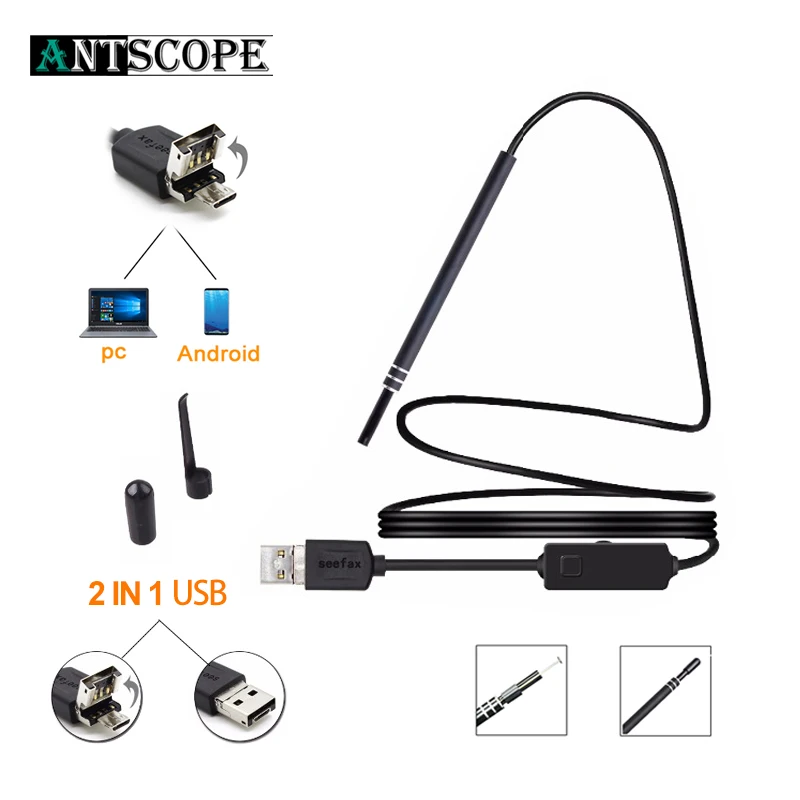 

Antscope 2IN1 USB Ear Cleaning Endoscope HD Visual Ear Spoon Multifunctional Earpick With 5.5mm Mini Camera Ear Cleaning Tool19