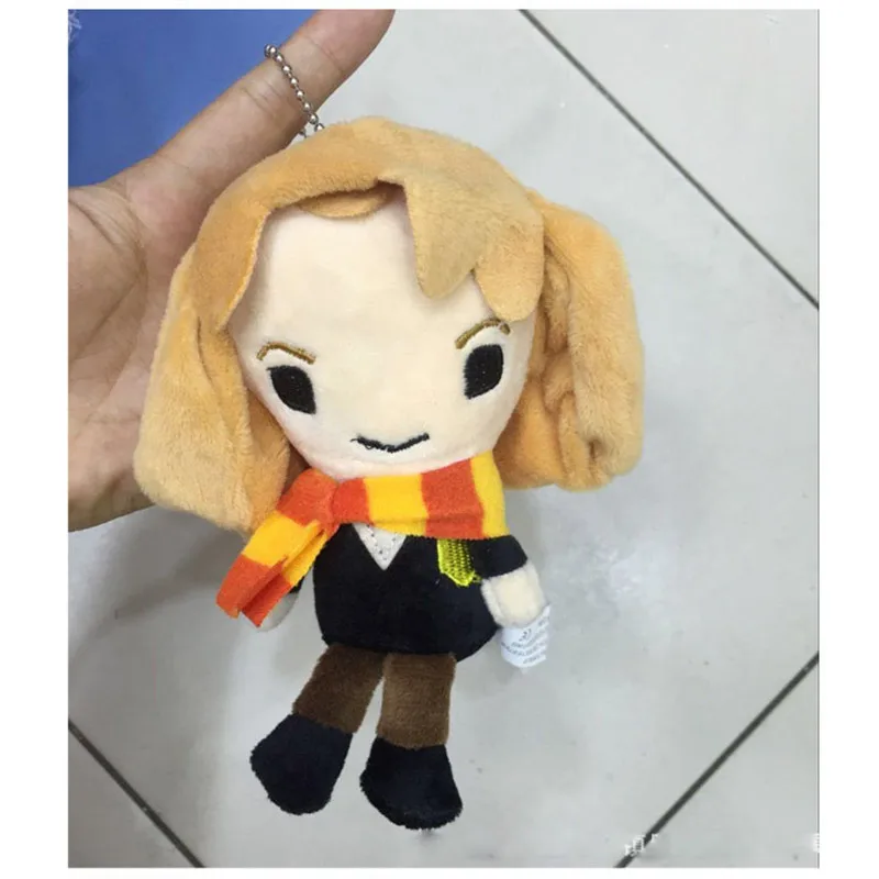 2017 New Harry Potter Plush Pendants Toys Dolls Lovely Malfoy Hermione Dobby Owl Hedwig Key Bag Pendants Dolls 6pcslot 10-12cm (3)