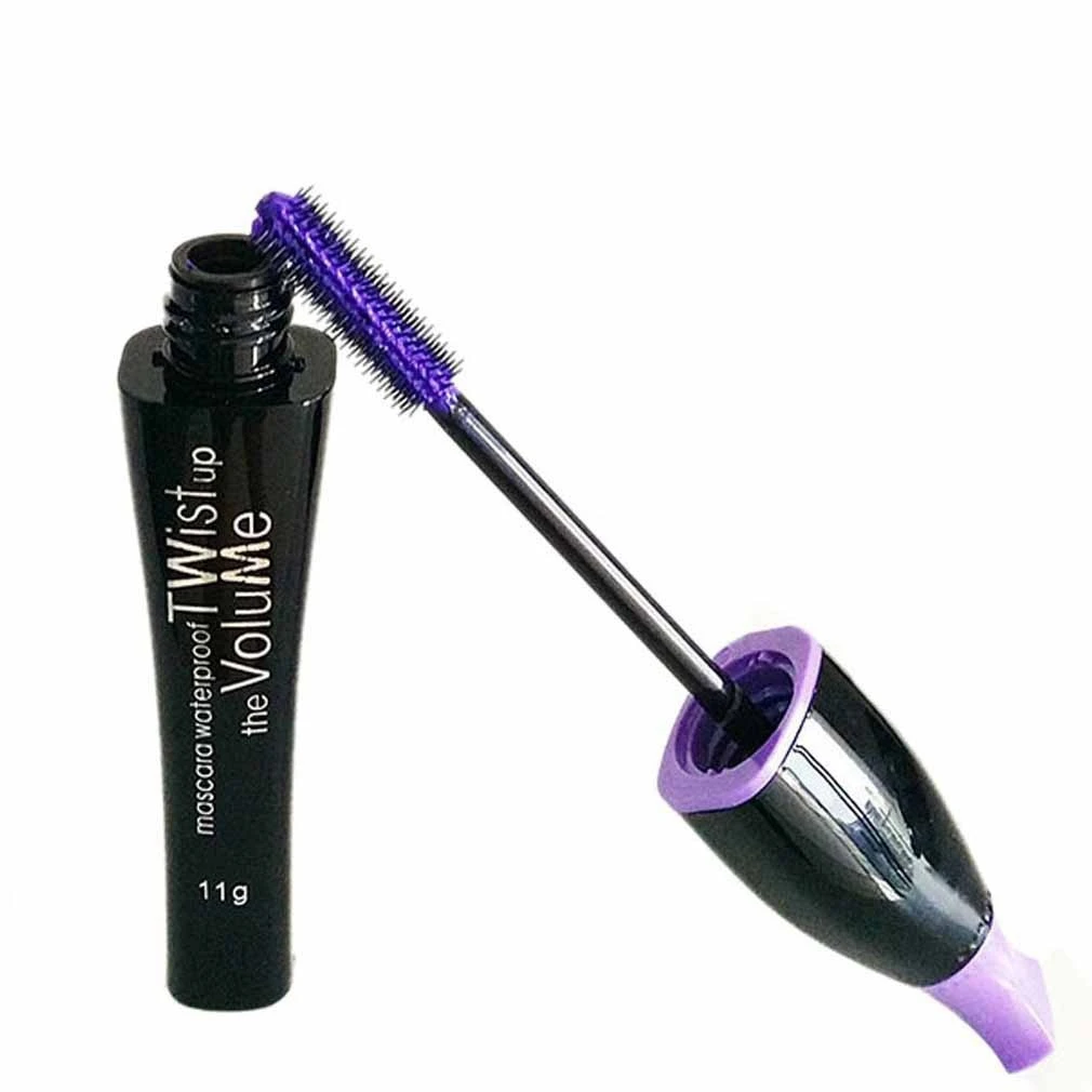 Purple Цветная фиолетовая тушь для ресниц объемная Удлиняющая синяя тушь для ресниц Макияж ресниц водоСТОЙКАЯ Косметическая 4d Черная тушь для ресниц - Цвет: Purple