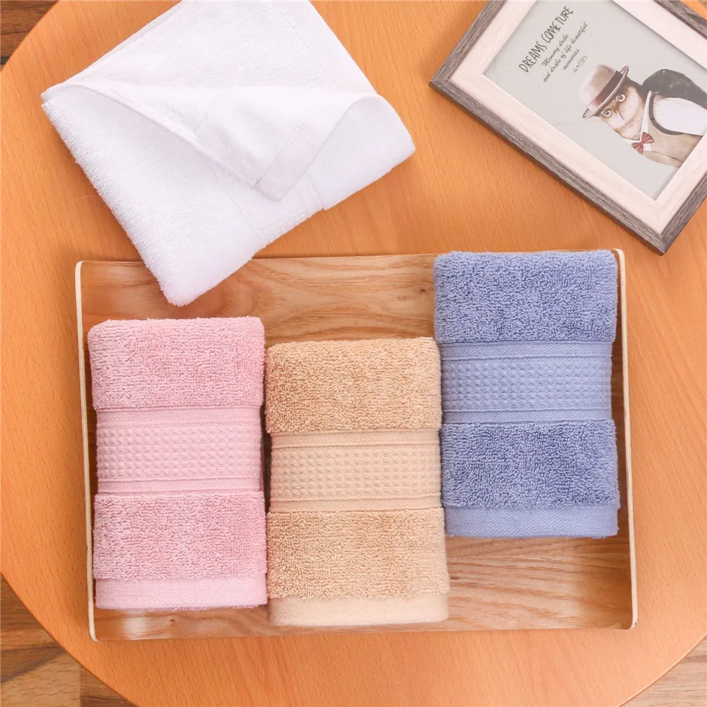 Brand New 5pcs Face Hand Towel High Quality Cotton Untwisted Yarn Jacquard Wedding Home Use